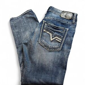 Salvage Supply Co Mayhem Straight Jeans fit 34x30 Denim Cowboy Western Rodeo